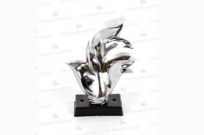 Наконечник ФАКЕЛ серебро глянец d 16 мм (2 шт) купить в интернет-магазине  Магеллан